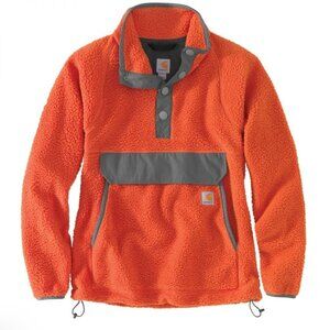 Orange *Carhartt* XS Pullover Fleece | Earthen Clay | Relaxed Fit | EUC